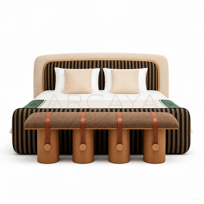 Fiera Birch Bed - front view 01