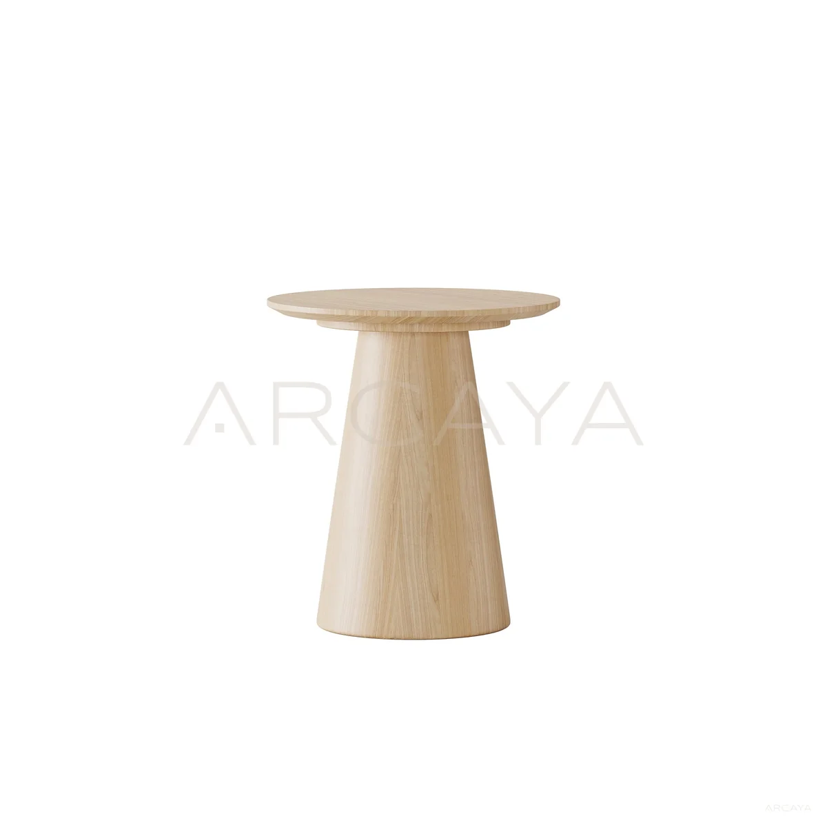 Round Wood Side Table