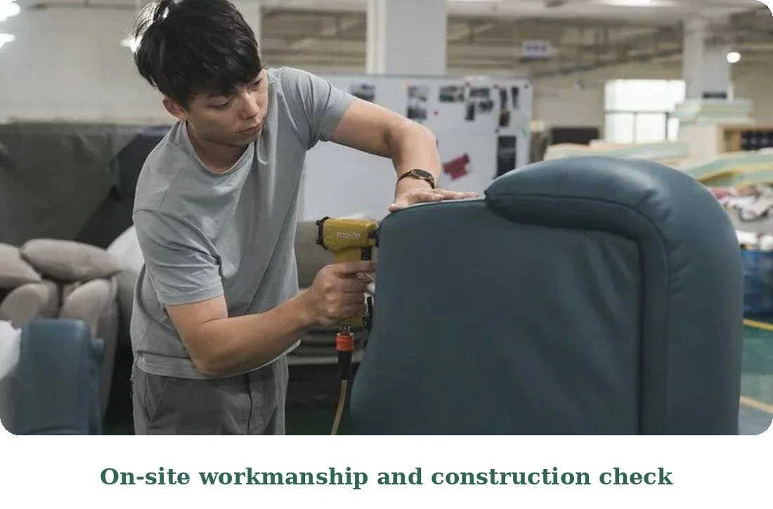 On-site workmanship and construction check