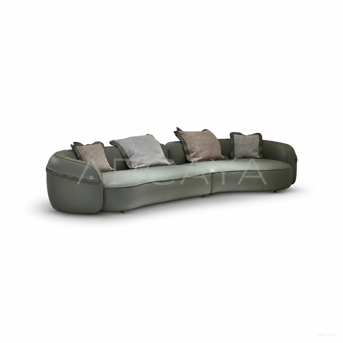Riva Ash Straight Sofa