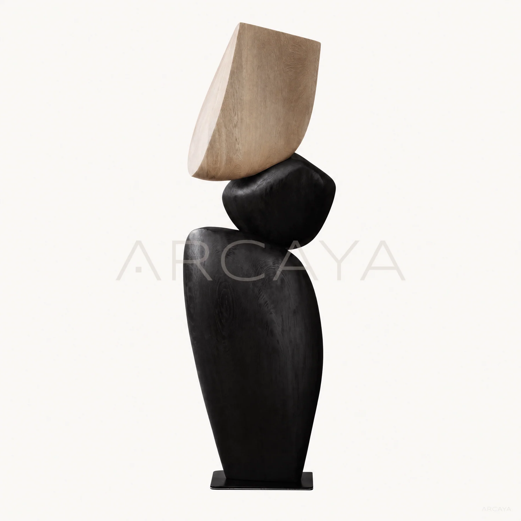 Black White Balance Sculpture — product view