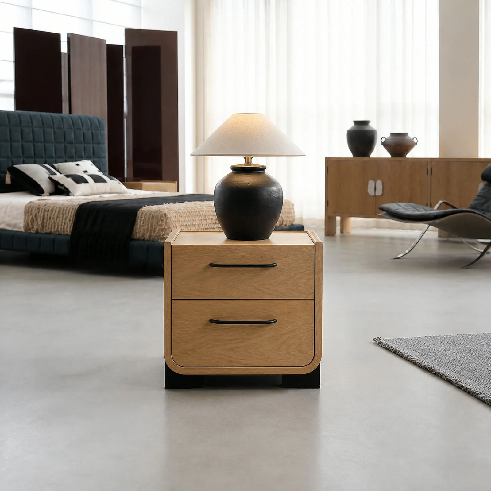 N706 Nightstand in a finished interior.