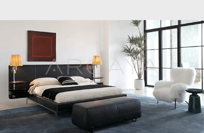 Aveline Birch Bed - front view 03