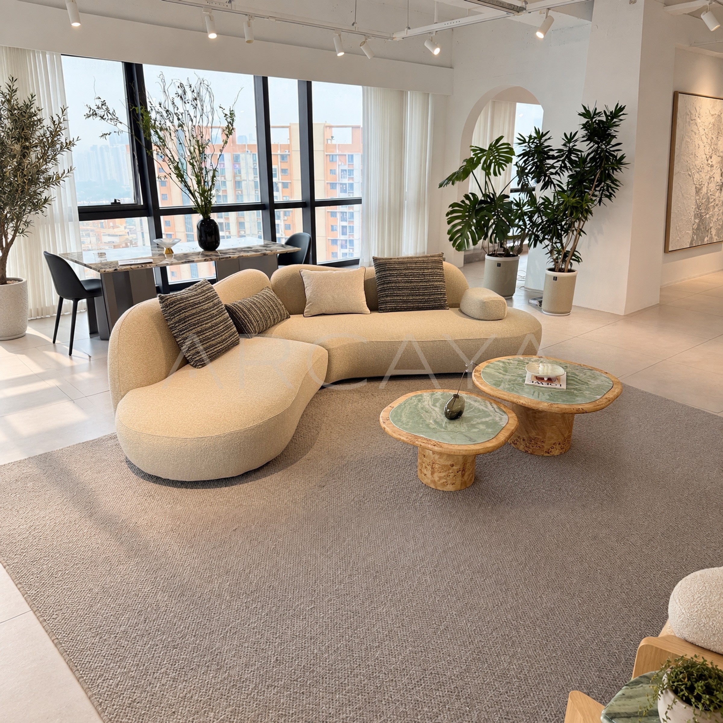 Rounded Curved Sofa