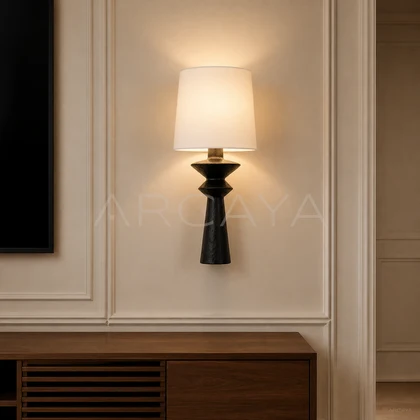 Bellamy Grove Table Lamp — styled interior view 01