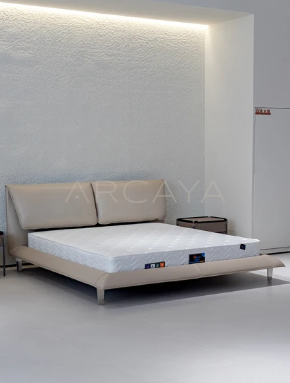 Liora Ivory Bed - front view 02