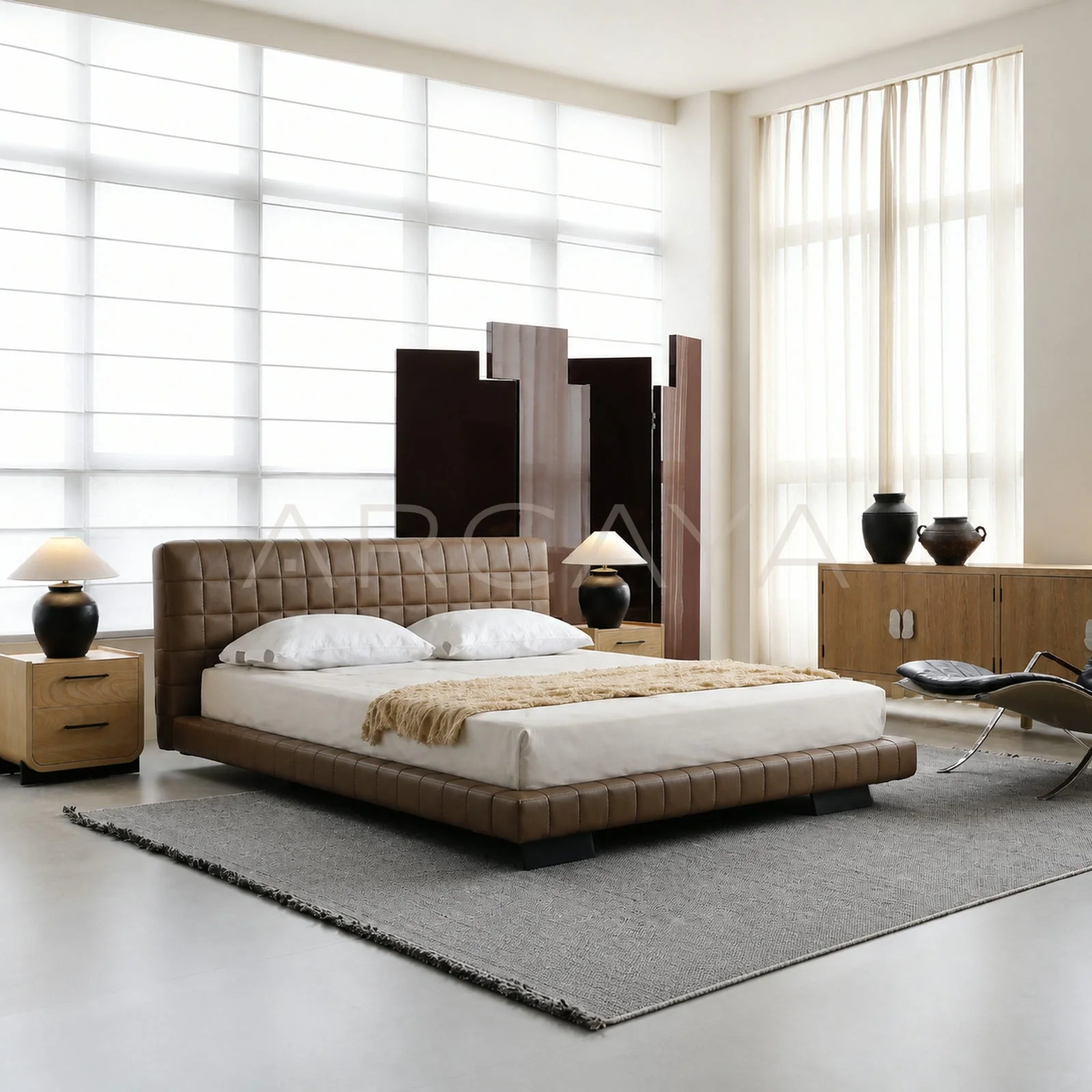 Aurelia Ivory Bed - front view 01