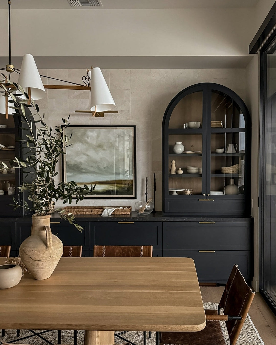 Add Storage with a Statement Cabinet  contemporary dining room idea