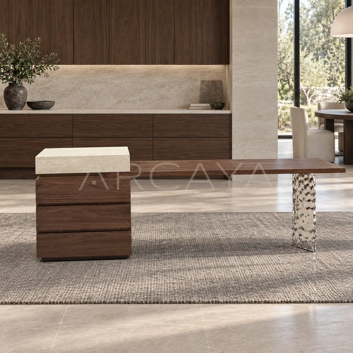 Open Dining Kitchen Island Desk - main