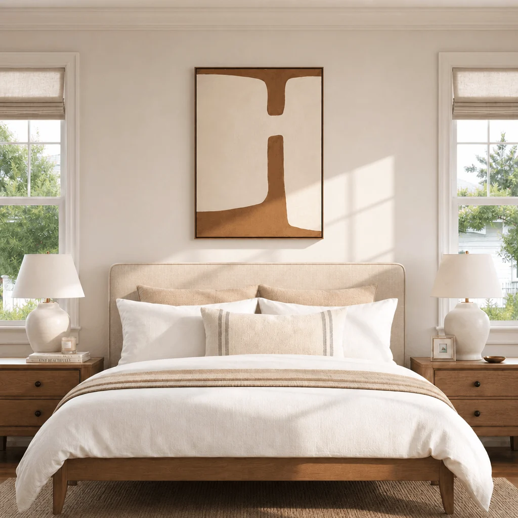 Monochrome Muse Wall Art in a finished interior.