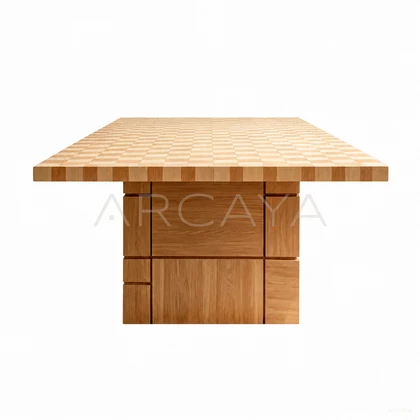 Pearl Loft Dining Table — white background 02