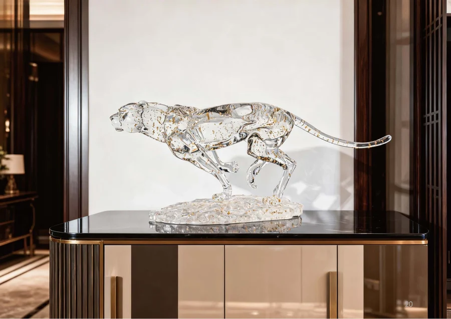 Leaping Leopard — Sculptural Objects — A025 — image 1