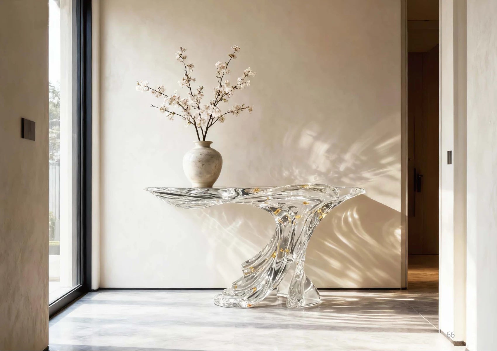 Gentle Breeze over Lotus — Console Table (T071) | Tables & Consoles