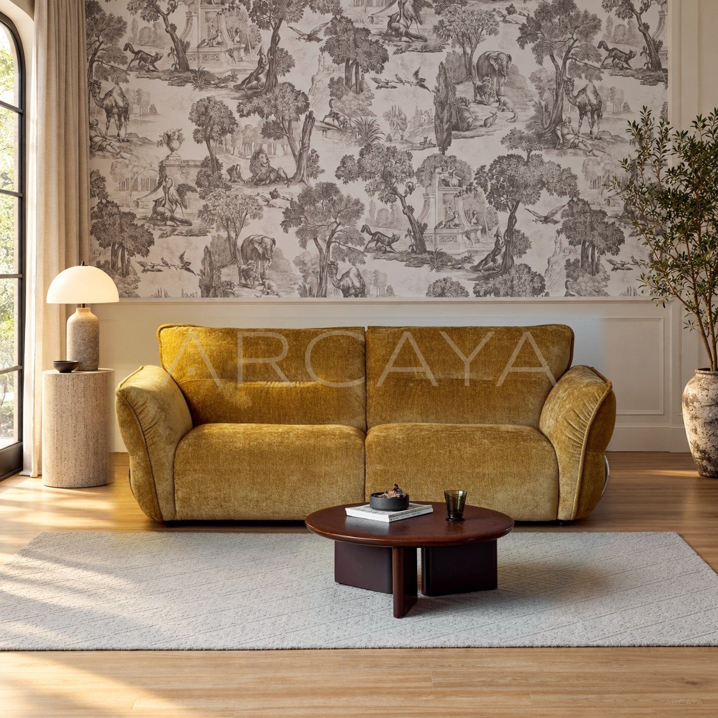 Bennett Ginger Yellow Sofa