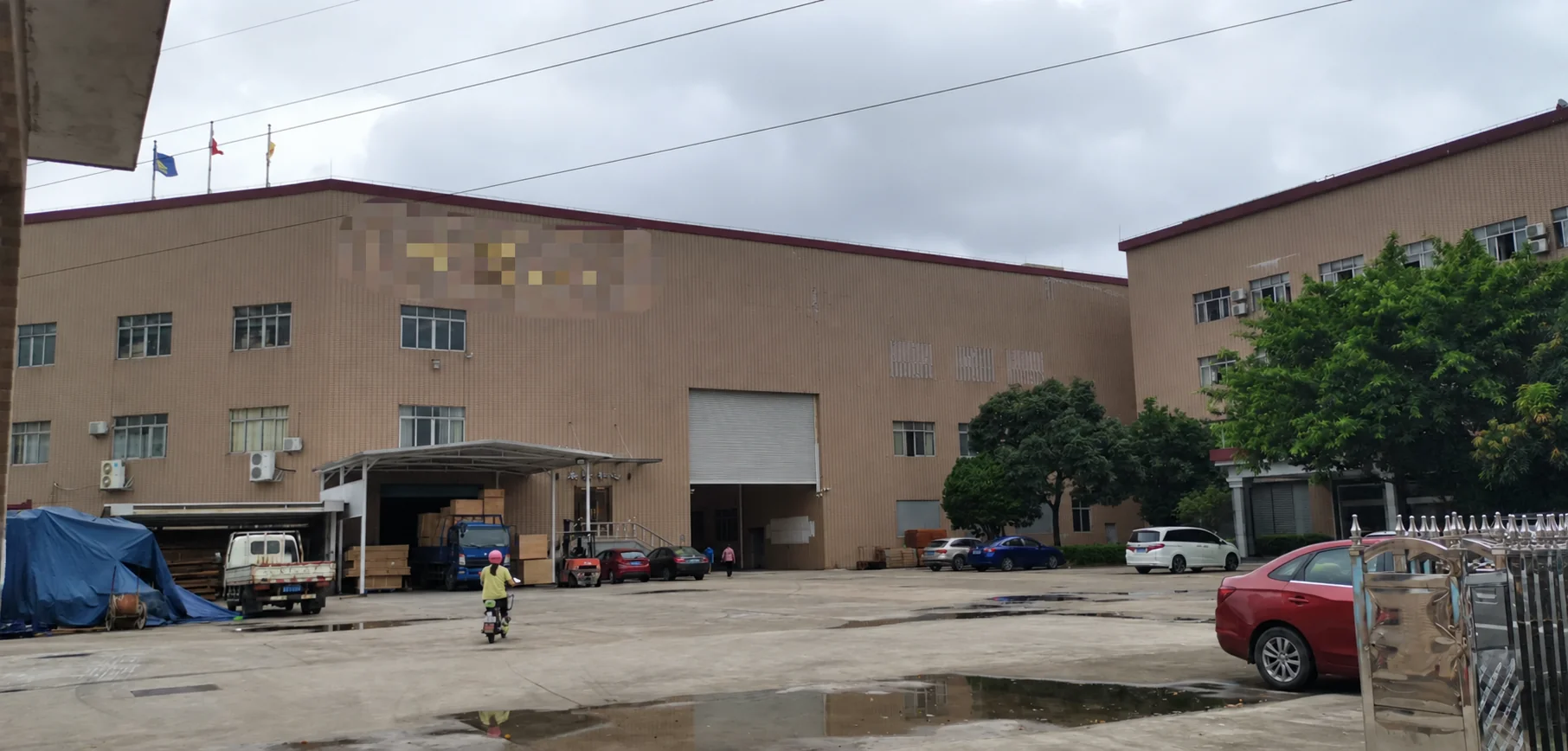 Furniture factory exterior for a supplier visit