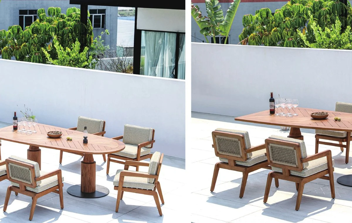 Outdoor dining table and chair reference