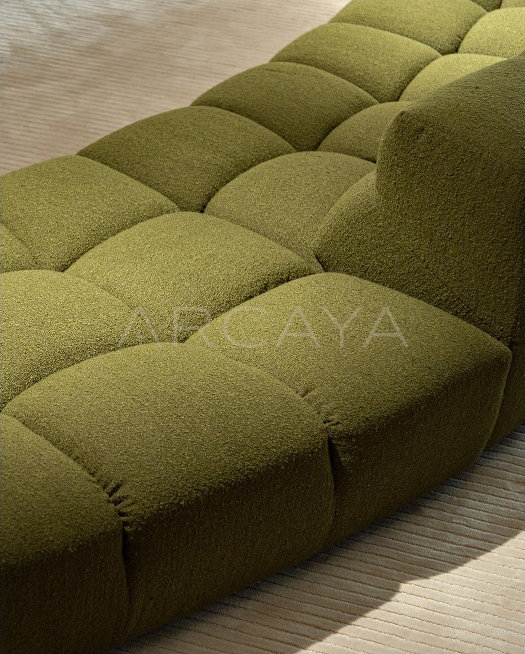 Petra Linen Straight Sofa