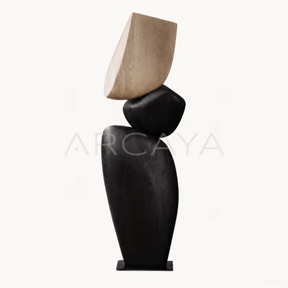 Black White Balance Sculpture — product view