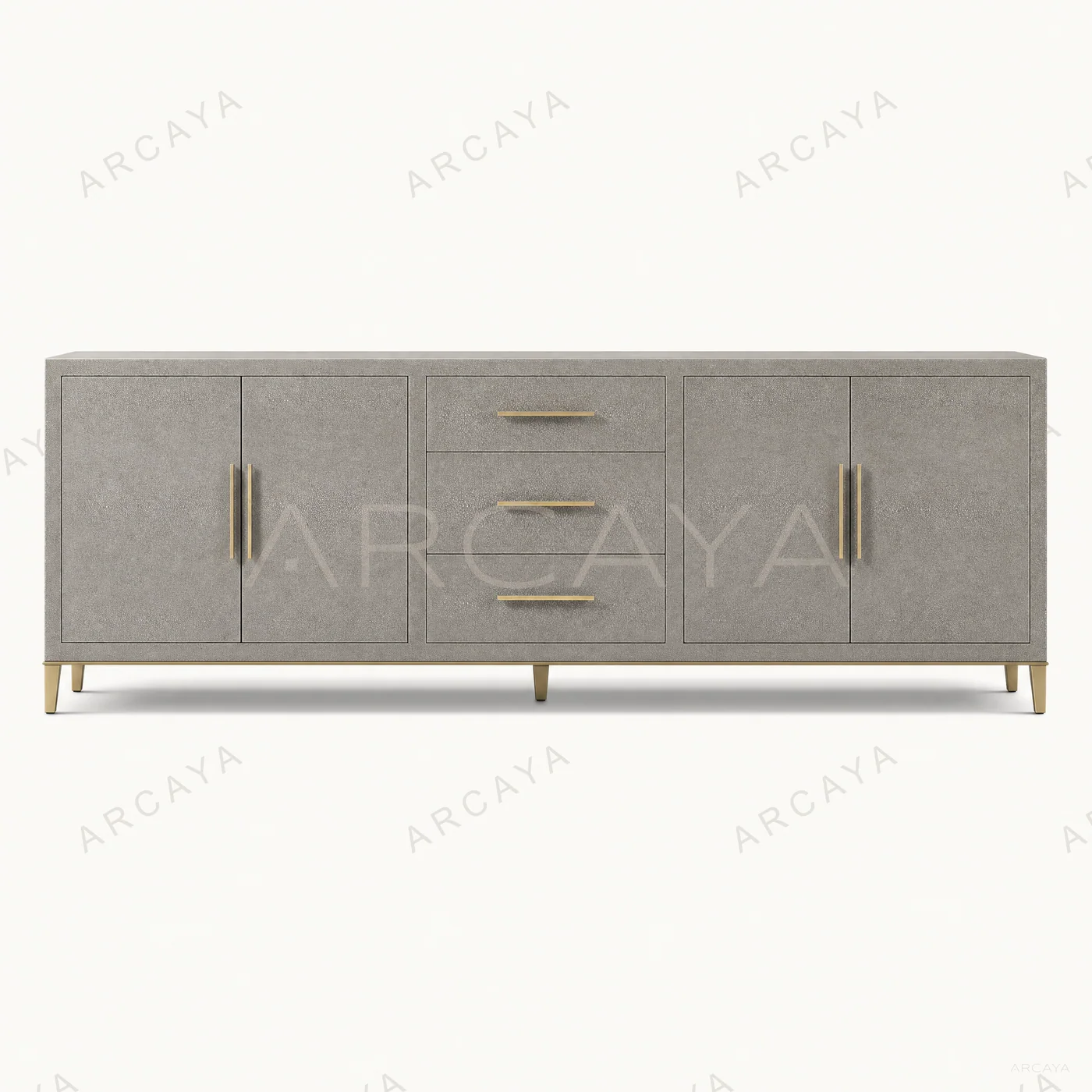 Sutton Shagreen Brass Leg Sideboard