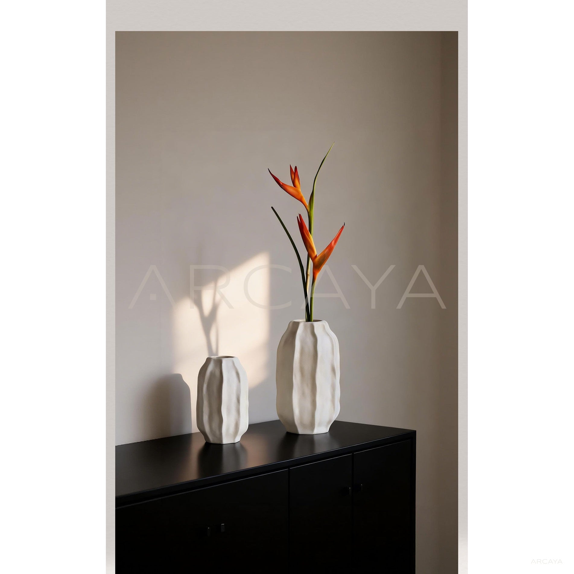 Wabi Sabi White Ceramic Vase