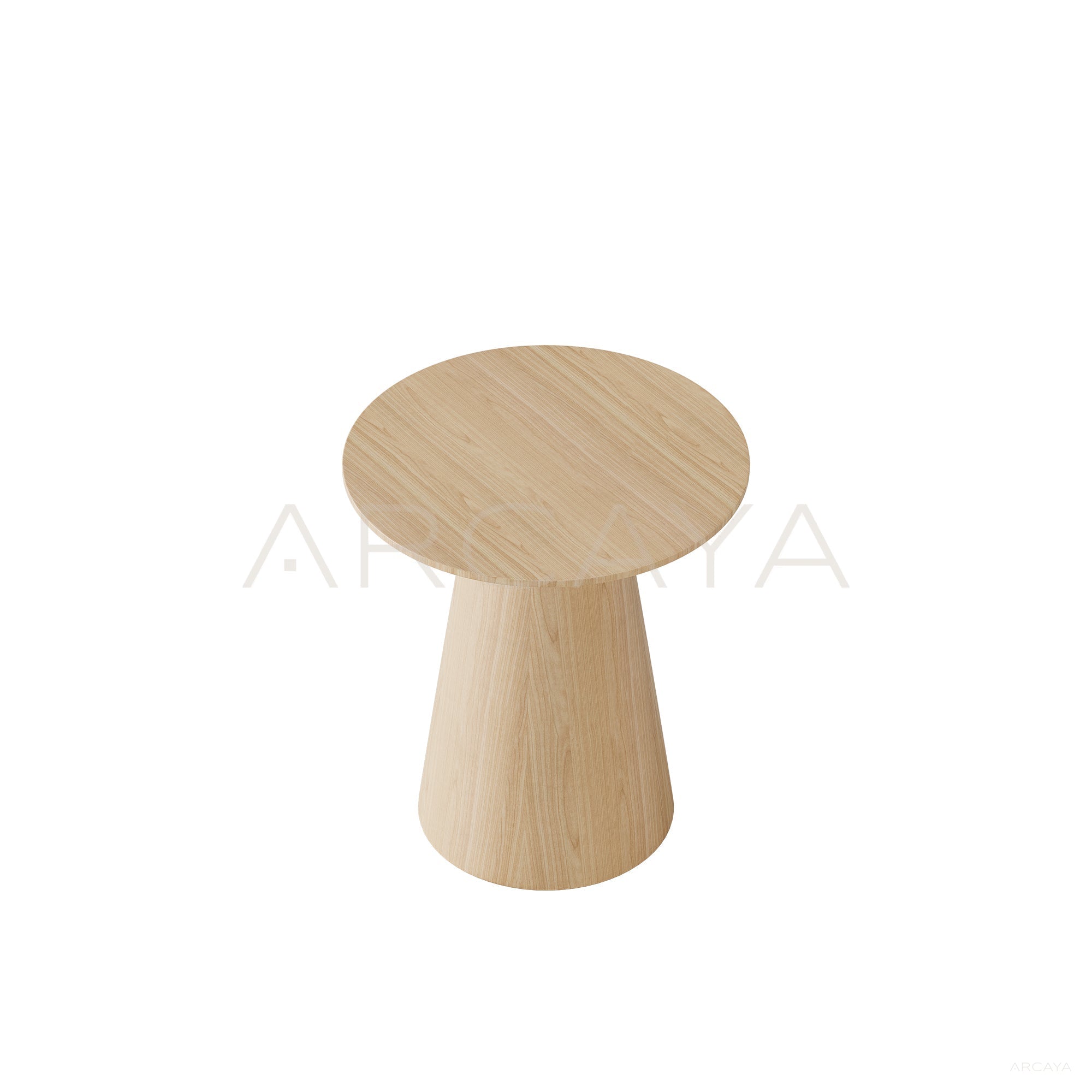 Round Wood Side Table