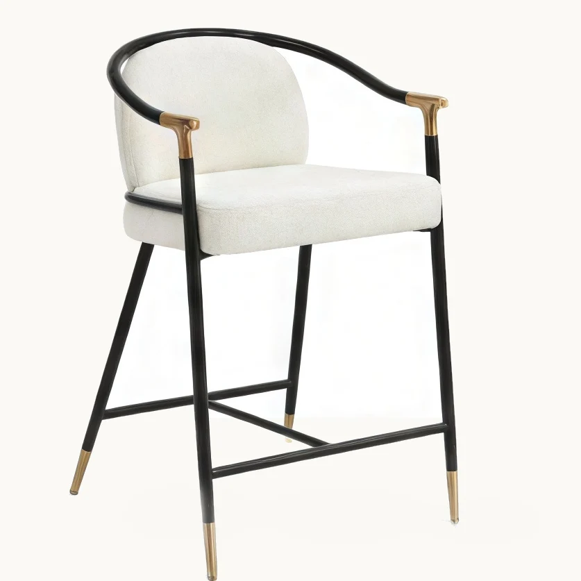 Black and Gold Frame Counter Chair