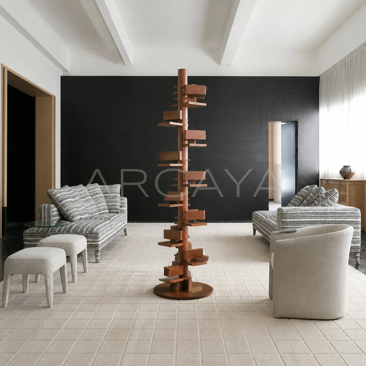Aveline Slate Bookcase