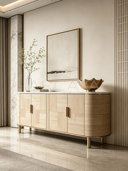 Faye Pearl Sideboard - front view 05