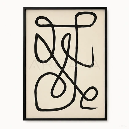 Continuous Line Wall Art — product view